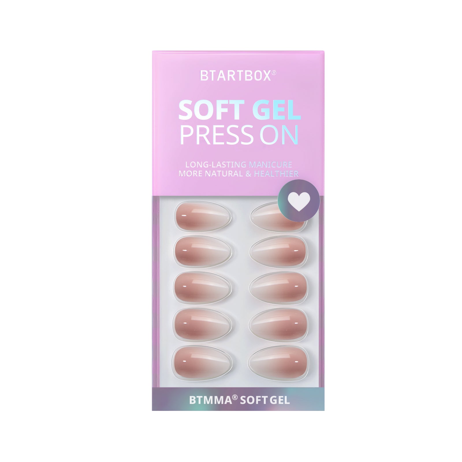 Vanilla Cream Almond Nails-Soft Gel Press on