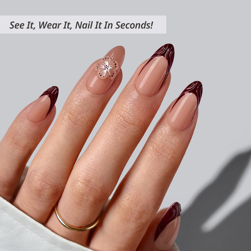 Rosewood Almond Nails-XCOATPRESS