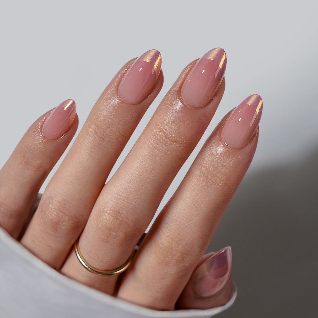 Coastal Glow Almond Nails-Soft Gel Press On
