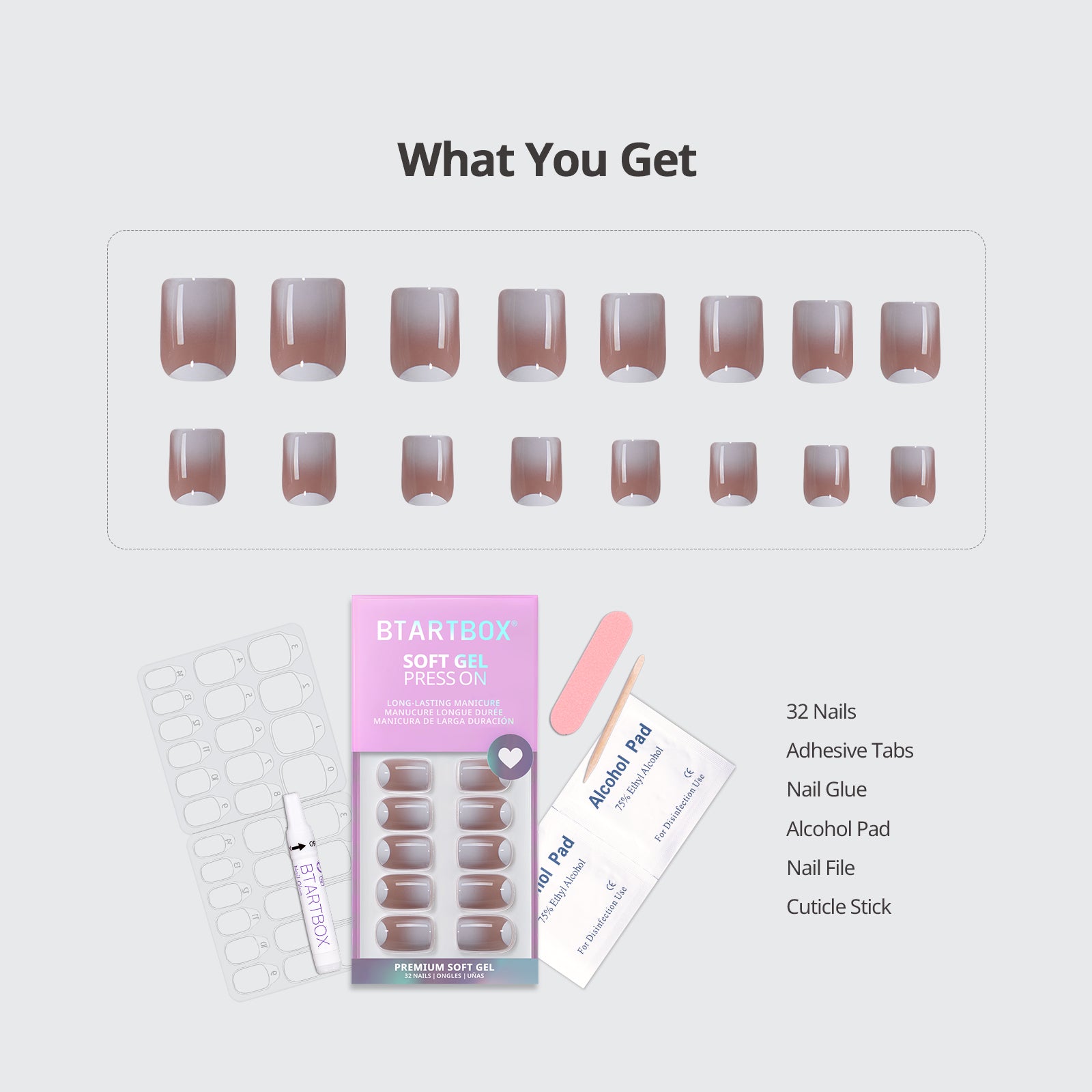 Edgy Play Square Nails Press on
