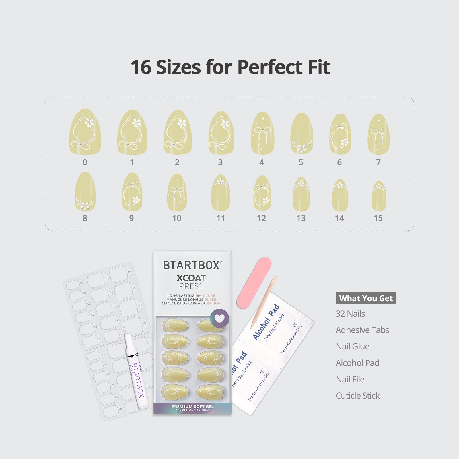 Garden Trellis Almond Nails- XCOATPRESS