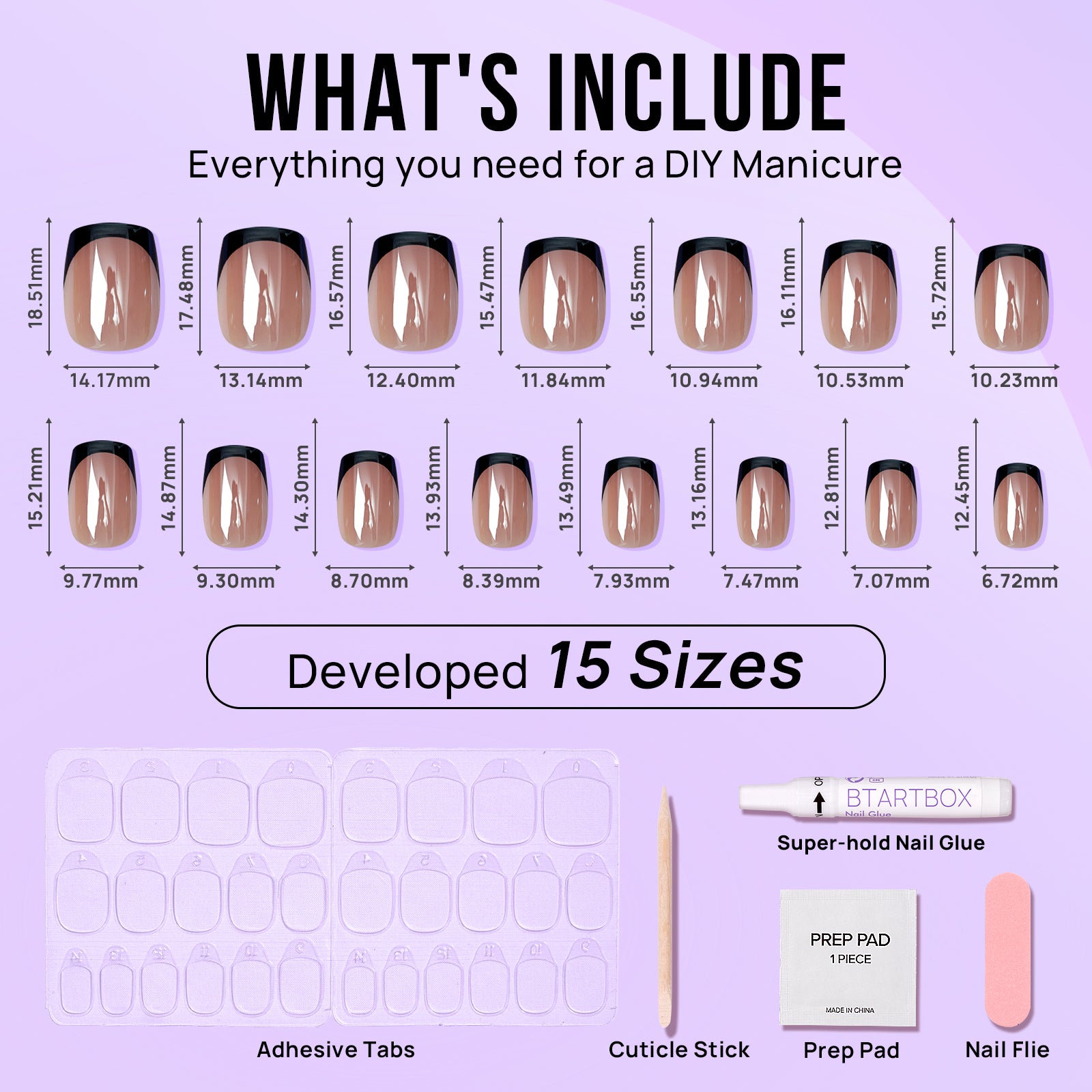 Braveheart Short Square Nails-Soft Gel Press On
