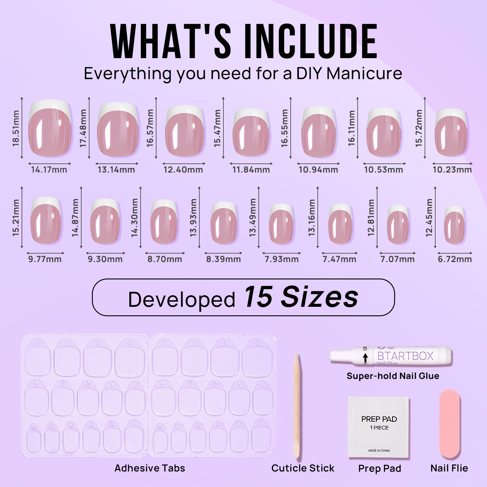 Be Elegant Short Square Nails-Soft  Gel Press