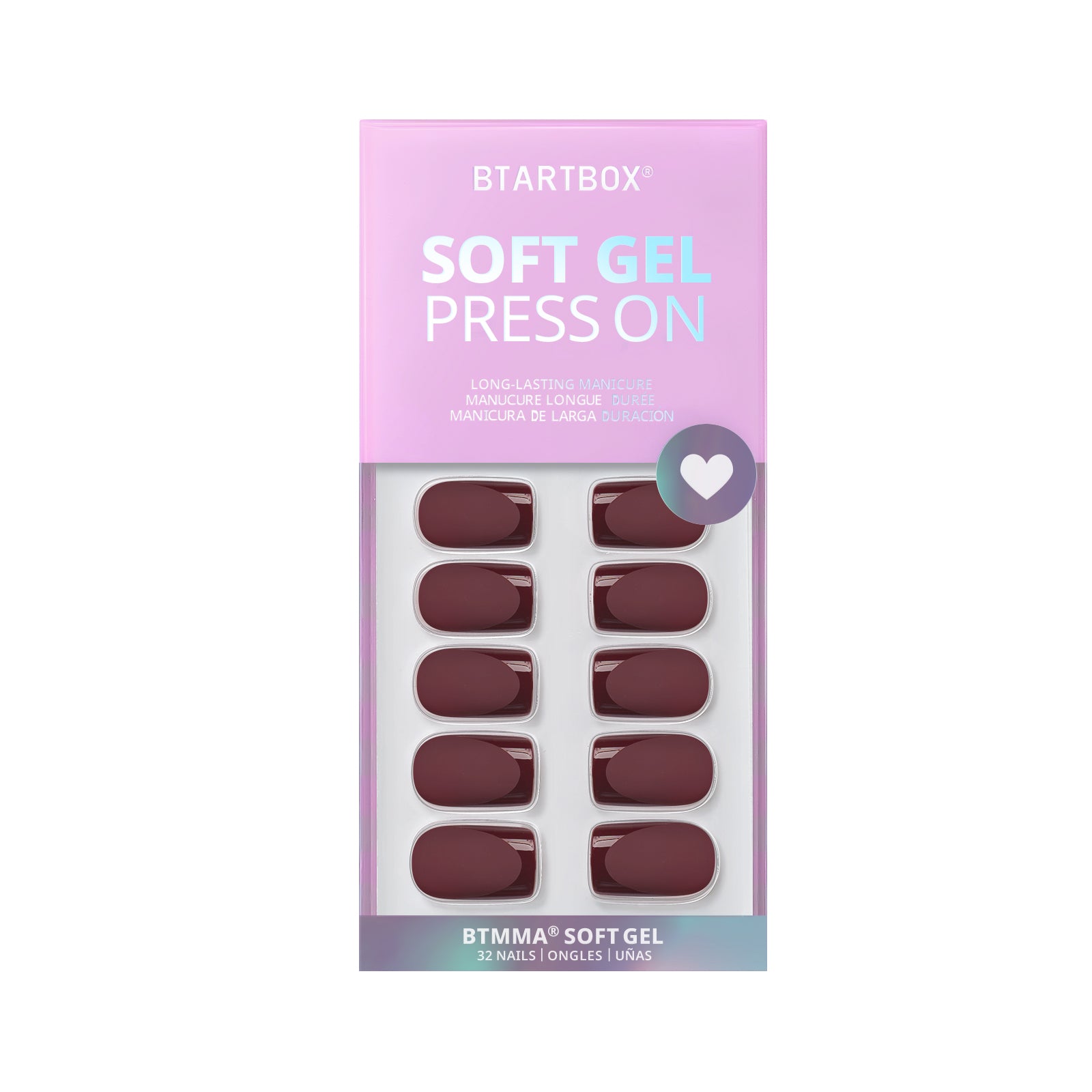 Cozy Cocoa Square Nails-Soft Gel Press On